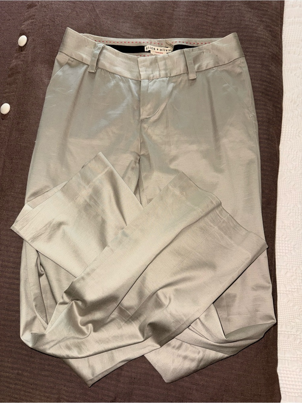 Alice + Olivia Women’s Tan Dress Pants